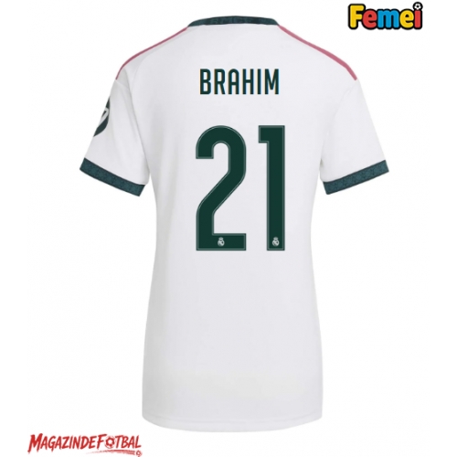 Real Madrid Brahim Diaz #21 Tricou Fotbal Replică 2026-27 Femei Acasa Real Madrid Brahim Diaz #21 Tricou Fotbal Replică 2026-27 Femei Acasa